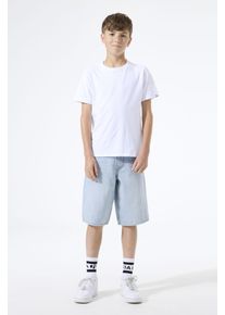 Jeansbermudas Garcia "Jayson Short", Jungen, Gr. 134, N-Gr, bleached, Denim/Jeans, Obermaterial: 100% Baumwolle, unifarben, normal knielang, Jeans Jeansbermudas, mit weitem Bein, for Boys
