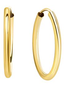 Paar Creolen Firetti "Schmuck Geschenk Gold 333 Ohrschmuck gl&auml;nzend, verschiedene Gr&ouml;&szlig;en" Gr. 15, gold (gelbgoldfarben), Ohrringe, Damen, 15, Gelbgold 333, Paar Creolen