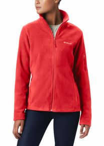 Fleecejacke Columbia "Fast Trek&trade; II Jacket", Damen, Gr. S (34/36), poppy rot, Fleece, Obermaterial: 100% Polyester, unifarben, Basic h&uuml;ftbedeckend, hoch geschlossener Ausschnitt, abgesteppt, Jacken Fleecejacke, mit Stehkragen, mit Rei&szlig;verschlusstaschen, f&uuml;r Wandern und Laufen