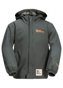 Outdoorjacke Jack Wolfskin "SMILEYWORLD 2L JKT K", Kinder, Gr. 116, gr&uuml;n (slate, gr&uuml;n), OBERSTOFF: 100% POLYESTER. Futter: 100% POLYESTER, Jacken Outdoorjacke