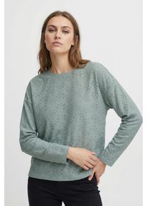 Langarmshirt Only "ONLSMILLA LIFE L/S TOP JRS", Damen, Gr. XL, abyss, Jersey, Obermaterial: 95% Polyester, 5% Elasthan, unifarben, regular fit Po-bedeckend, Rundhals, Shirts Langarmshirt