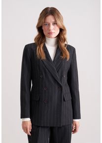 Jackenblazer Seidensticker, Damen, Gr. 40, grau, 39% Wolle 33% Polyester 14% Viskose, 13% Polyamid, 1% Elasthan, Blazer Jackenblazer