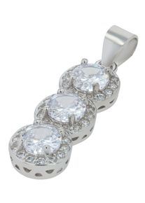 Adelia&acute;s Kettenanh&auml;nger ADELIA&acute;S "Damen Anh&auml;nger aus 925 Silber mit Zirkonia", silber, Schmuckanh&auml;nger, Damen, Kettenanh&auml;nger