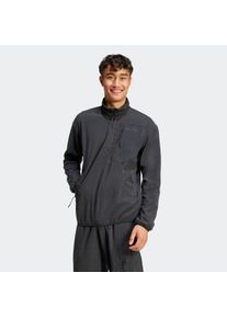 Rollkragenpullover adidas Sportswear "CITY ESCAPE POLAR FLEECE 1/2 ZIP OBERTEIL", Herren, Gr. S, schwarz, Obermaterial: 100% Polyester, Pullover Rollkragenpullover