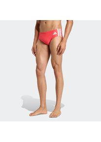 Badehose adidas Performance "3-STREIFEN", Herren, Gr. 10 (XL), N-Gr, semi lucid rot, wei&szlig;, Obermaterial: 78% Polyamid, 22% Elasthan, Badehosen Badehose