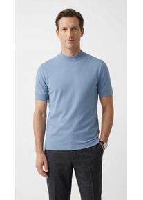 JOOP! Langarmshirt JOOP JEANS "Cedric", Damen, Gr. L, lt, pastel blau, Single Jersey, Obermaterial: 95% Baumwolle, 5% Elasthan, regular fit, Rundhals, Shirts Langarmshirt, Basic, Rundhals, regular fit