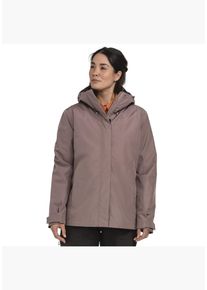 Sch&ouml;ffel 3-in-1-Funktionsjacke SCH&Ouml;FFEL "3in1 Jacket Style Okere WMS", Damen, Gr. 38, lila, Web, Fleece, Obermaterial: 100% Polyester, bequem Po-bedeckend, mit verstellbarem Klettverschluss, Jacken 3-in-1-Funktionsjacke, mit herauszippbarer Fleecejacke, wasser- und winddicht, atmungsaktiv