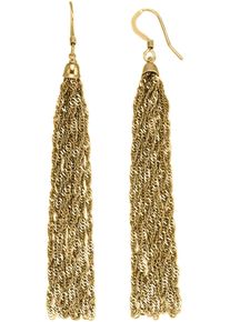 Paar Ohrhaken Firetti "Schmuck Geschenk Silber 925 Ohrschmuck Ohrringe Quaste", gold (gelbgoldfarben), Ohrringe, Damen, Silber 925 (Sterlingsilber), Paar Ohrhaken