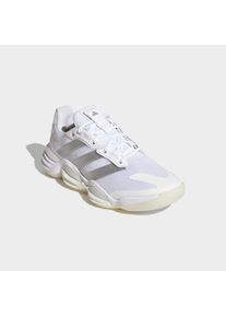 Hallenschuh adidas Performance "STABIL 16 INDOOR", Damen, Gr. 43, wei&szlig; (ftwwht, silbermet, greone), Synthetik, Textil, Schuhe Hallenschuh, Handballschuh