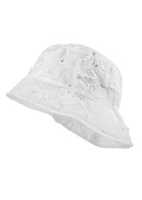 Sonnenhut MaxiMo, Jungen, Gr. 47, wei&szlig;, Stoff, Obermaterial: 100% Baumwolle, H&uuml;te Sonnenhut, Fischerhut, Wei&szlig;, Schmetterlingsmotiv