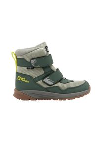Winterstiefel Jack Wolfskin "POLAR BEAR-B TEXAPORE MID VC K", Jungen, Gr. UK4-EU37, Normalschaft, gr&uuml;n (slate, gr&uuml;n), Hauptmaterial: Synthetic. .Second Material: Textile. Futter: Texapore Core .Sole: Rubber / EVA. 100% Rubber/ EVA, Schuhe Winterstiefel