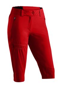 Outdoorhose Maier Sports "Lulaka Capri Loop", Herren, Gr. 36, Normalgr&ouml;&szlig;en, feuerrot, 100% Polyester, Hosen Outdoorhose, Damen Wanderhose, elastische Funktionshose mit 3 Taschen, Regular Fit