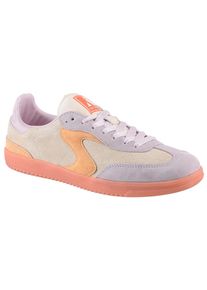 Sneaker Skechers "HOTSHOT - FOR THE WIN", Damen, Gr. 41, natur, fliederfarben, Veloursleder, kontrastfarbene Details, Schuhe Sneaker, Retro Sneaker, Freizeitsneaker, Halbschuh, Schn&uuml;rschuh im Retro-Look