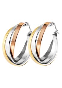 Adelia&acute;s Paar Creolen ADELIA&acute;S "Damen Ohrringe &iquest; Creole aus Edelstahl", silber, Ohrringe, Damen, Edelstahl, Paar Creolen