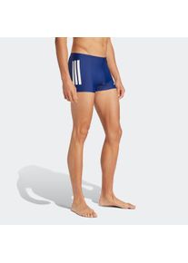 Badehose adidas Performance "3-STREIFEN 2-INCH BOXER", Herren, Gr. 4 (S), N-Gr, blau (dunkelblau, wei&szlig;), Obermaterial: 78% Polyamid, 22% Elasthan, Badehosen Badehose