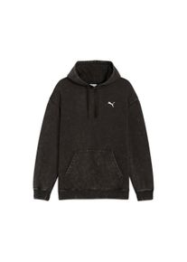 Kapuzensweatshirt Puma "ESS ELEVATED RELAXED WASH HOODIE FL", Herren, Gr. S, Puma schwarz, Fleece, Obermaterial: 66% Baumwolle, 34% Polyester, bedruckt, relaxed fit normal, angesetztes B&uuml;ndchen, Sweatshirts Kapuzensweatshirt, f&uuml;r sportlichen und l&auml;ssigen Look, aus weicher Baumwollmischung