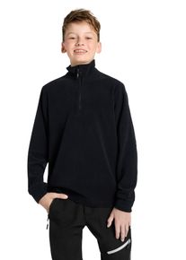 Fleeceshirt CMP "KID FLEECE SWEAT", Jungen, Gr. 140, schwarz, Stoff, Obermaterial: 100% Polyester, unifarben, Shirts Fleeceshirt, f&uuml;r Kinder