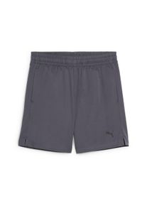 Shorts Puma "TAD ESS WOVEN SHORTS B", Jungen, Gr. 164, N-Gr, grau (galactic gray), Twill, Obermaterial: 100% Polyester, unifarben, regular fit kniefrei, Hosen Shorts, mit dryCELL Technologie, feuchtigkeitsableitend, mit Kordelzugbund