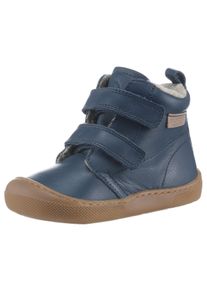 Lauflernschuh Naturino "WIGGHI VL", M&auml;dchen, Gr. 19, blau (navy), Nappaleder, Schuhe Lauflernschuh, Barfu&szlig;schuh mit Warmfutter, Gr&ouml;&szlig;enschablone zum Download