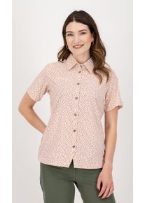 Outdoorbluse DEPROC Active "SUDBURY III WOMEN", Damen, Gr. 44L, cream, rot, 95% Polyester; 5% Elasthan, Blusen Outdoorbluse, auch in Gro&szlig;en Gr&ouml;&szlig;en erh&auml;ltlich