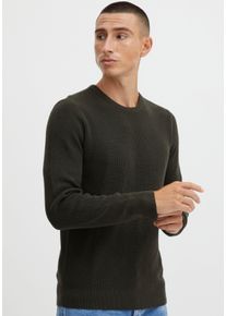 Strickpullover Blend "BL Pullover BHCodford crew", Herren, Gr. XXL, braun, Feinstrick, Obermaterial: 100% Baumwolle, unifarben, normal normal, Rundhals, Rippb&uuml;ndchen, Pullover Strickpullover