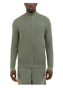 Cardigan Mustang "Herren Style Escondido", Herren, Gr. XXL, gr&uuml;n (khaki), Strick, 100% Baumwolle, regular fit, Strickjacken Cardigan