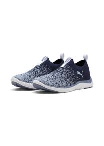 Slip-On Sneaker Puma "SOFTRIDE REMI SLIP-ON KNIT WNS", Damen, Gr. 36, Puma navy, snow mountain blau, gray sky, Textil, Schuhe Slip-On Sneaker, mit SOFTFOAM+ D&auml;mpfung, leicht profilierte Synthetiklaufsohle, Topseller
