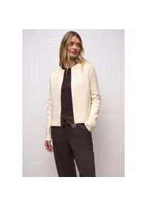 Strickpullover Street One, Damen, Gr. 44, soft beige, Stoff, 33% Polyester, 31% Polyacryl, 24% Baumwolle, 12% Polyamid, unifarben, normal normal, Rundhals, abgesteppt, Pullover Strickpullover, mit Rundhalsausschnitt