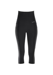 Leggings WINSHAPE "Functional Power Shape 3&frasl;4-Tights HWL214", Damen, Gr. XXL, Normalgr&ouml;&szlig;en, schwarz, 80% Polyester, 20% Elasthan, Hosen Leggings, High Waist mit praktischen Taschen