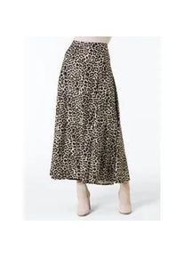 Bahnenrock CREATION L PREMIUM, Damen, Gr. 18, beige (elfenbein, schwarz, bedruckt), 100% Modal, bedruckt, gemustert, mehrfarbig, lang, R&ouml;cke