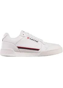 Sneaker Lotto, Herren, Gr. 49, rot (wei&szlig;, rot), Kunstfaser, Synthetik, Schuhe Sneaker, - besonders vielseitig zu kombinieren
