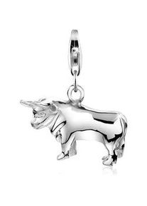 Charm-Einh&auml;nger NENALINA "Anh&auml;nger Sternzeichen Stier Taurus 925 Silber", silber, Charms, Damen, ohne Stein, Silber 925 (Sterlingsilber)