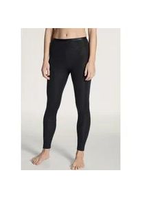Leggings Calida "True Confidence", Damen, Gr. L (48/50), N-Gr, schwarz (ws schwarz), Feinripp, Obermaterial: 70% Wolle, 30% Seide, unifarben, normal lang, Hosen Leggings, w&auml;rmend, elastisch, Feinripp-Qualit&auml;t, atmungsaktiv, weich