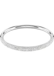 Armreif Swarovski "Schmuck Geschenk Sublima Armreif" Gr. M, silber (metallfarben, kristallwei&szlig;, kristallwei&szlig;), Armb&auml;nder, Damen, M, Metall, Armreif, mit Swarovski Kristall