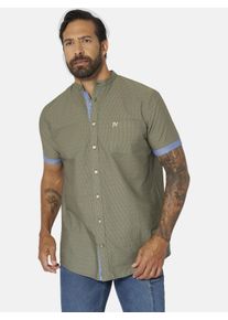 Kurzarmhemd Jan Vanderstorm "Kurzarmhemd LAASON", Damen, Gr. L, weit, gr&uuml;n (oliv), Obermaterial: 100% Baumwolle CO., Hemden Kurzarmhemd