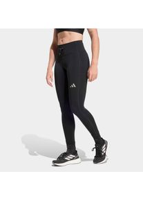 Lauftights adidas Performance "RUN ESSENTIALS LEGGINGS IN VOLLER L&Auml;NGE", Damen, Gr. L, N-Gr, schwarz, normal, gr., Obermaterial: 85% Polyester, 15% Elasthan, Hosen Lauftights