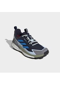 Wanderschuh adidas terrex "TERREX FREE HIKER 2.0 LOW GORE-TEX", Herren, Gr. 48, legend ink, ray blau, crystal sky, Synthetik, Textil, Schuhe Wanderschuh, wasserdicht dank Gore-Tex Membrane