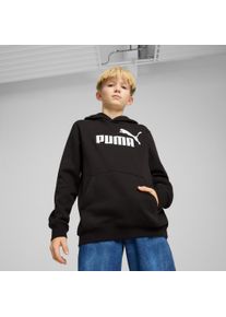 Kapuzensweatshirt Puma "ESS NO. 1 LOGO HOODIE FL B", Jungen, Gr. 152, schwarz (Puma schwarz), Fleece, Obermaterial: 66% Baumwolle, 34% Polyester, bedruckt, regular fit normal, Rundhals, angesetztes B&uuml;ndchen, Sweatshirts Kapuzensweatshirt, f&uuml;r Sportmode und Streetwear, mit Jerseyfutter, mit K&auml;ngurutasche