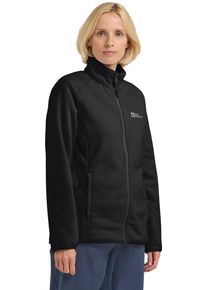 Fleecejacke Jack Wolfskin "Moonrise", Damen, Gr. L, schwarz, Obermaterial: 100% Polyester, normal, Jacken Fleecejacke