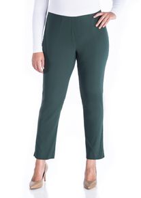 Stoffhose KjBRAND "Susie XS Ankle Bengaline", Herren, Gr. 46, N-Gr, tanne, Web, Obermaterial: 80% Viskose, 17% Polyamid, 3% Elasthan, skinny fit kn&ouml;chellang, Hosen Stoffhose, Sommerhose mit Schlupfbund