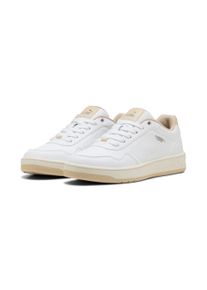 Sneaker Puma "COURT CLASSY", Damen, Gr. 36, Puma wei&szlig;, toasted almond, Synthetik, Schuhe Sneaker, mit Schn&uuml;rung, Gummilaufsohle mit leichtem Profil