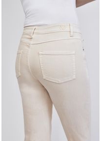 5-Pocket-Jeans WONDERJEANS "Relaxed Straight", Damen, Gr. 46, L&auml;nge 32, sand, Denim/Jeans, Obermaterial: 88% Baumwolle, 10% Polyester, 2% Elasthan, straight fit, Jeans 5-Pocket-Jeans, Cool, modern und vielseitig zu stylen
