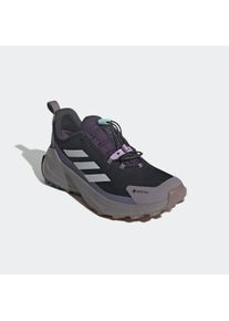 Wanderschuh adidas terrex "TERREX TRAILMAKER 2 GORE-TEX SPEED LACE", Damen, Gr. 38, core schwarz, grau two, preloved violet, Synthetik, Textil, Schuhe Wanderschuh, wasserdicht dank Gore-Tex Membrane