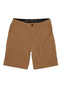 Bermudas Billabong "Surftrek Transport 19", Herren, Gr. L (M/L), beige (gravel), 90% Polyester, 10% Elasthan, Hosen Bermudas