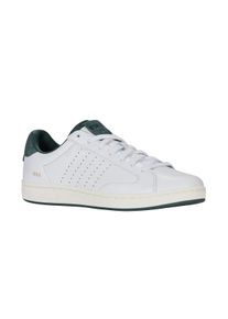 Sneaker K-Swiss "LOZAN KLUB LTH", Herren, Gr. 40, wei&szlig; (wei&szlig;, gr&uuml;n gables, s wei&szlig;), Leder, Synthetik, Schuhe Sneaker