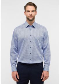 Langarmhemd Eterna "COMFORT FIT", Damen, Gr. 45, Normalgr&ouml;&szlig;en, blau, Twill, 100% Baumwolle, normal, Manschette, Hemden Langarmhemd, NON IRON (b&uuml;gelfrei)