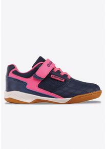 Hallenschuh Lotto, Jungen, Gr. 28, blau (navy, fr.pink), Mesh, Synthetik, Schuhe Hallenschuh, - mit nicht-f&auml;rbender Sohle