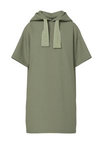 Sweatkleid Pieces "PCCHILLI SUMMER 2/4 DRESS SWT NOOS UB BC", Damen, Gr. XXL, N-Gr, deep lichen gr&uuml;n detail:wide lurex, Obermaterial: 50% Baumwolle, 50% Polyester, unifarben, bequem, ohne Ausschnitt, Kleider Sweatkleid, mit Kapuze und kontrastfarbenem Kordelzug