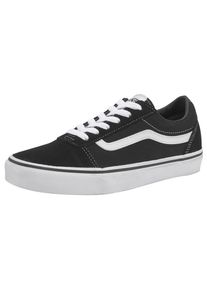 Sneaker Vans "Ward", M&auml;dchen, Gr. 31, schwarz-wei&szlig; (schwarz, wei&szlig;), Leder, Schuhe Sneaker