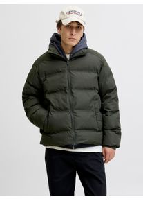 Jack & Jones Steppjacke JACK & JONES "JJESOHO PUFFER COLLAR SN", Herren, Gr. XL, rosin, Web, Obermaterial: 100% Polyester, unifarben, regular fit, Rippb&uuml;ndchen, Jacken Steppjacke